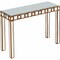 Homeroots 31 x 43.25 x 15 in. Gold Square Reflective Mirror Console Table 396846 - alternate 10